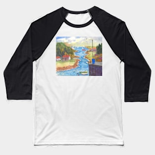 Inlet near Popham Beach in Maine Baseball T-Shirt